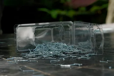 Adam’s clever hack for picking up spilled screws and nails