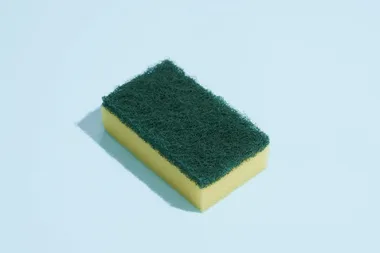 This genius sponge hack makes cleaning window tracks a breeze