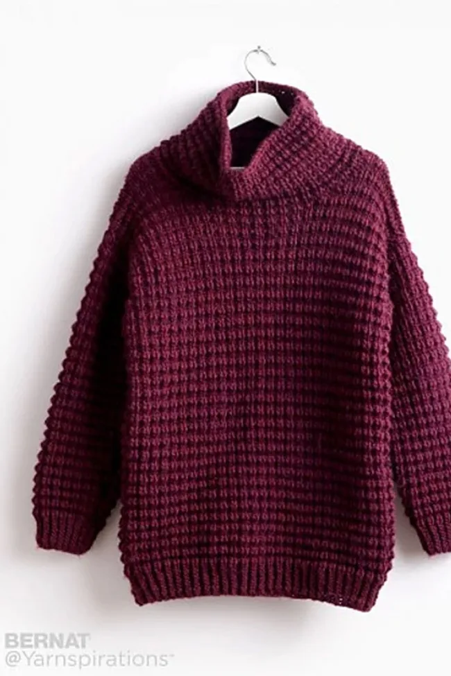 Easy-Going Knit Pullover free knitting pattern