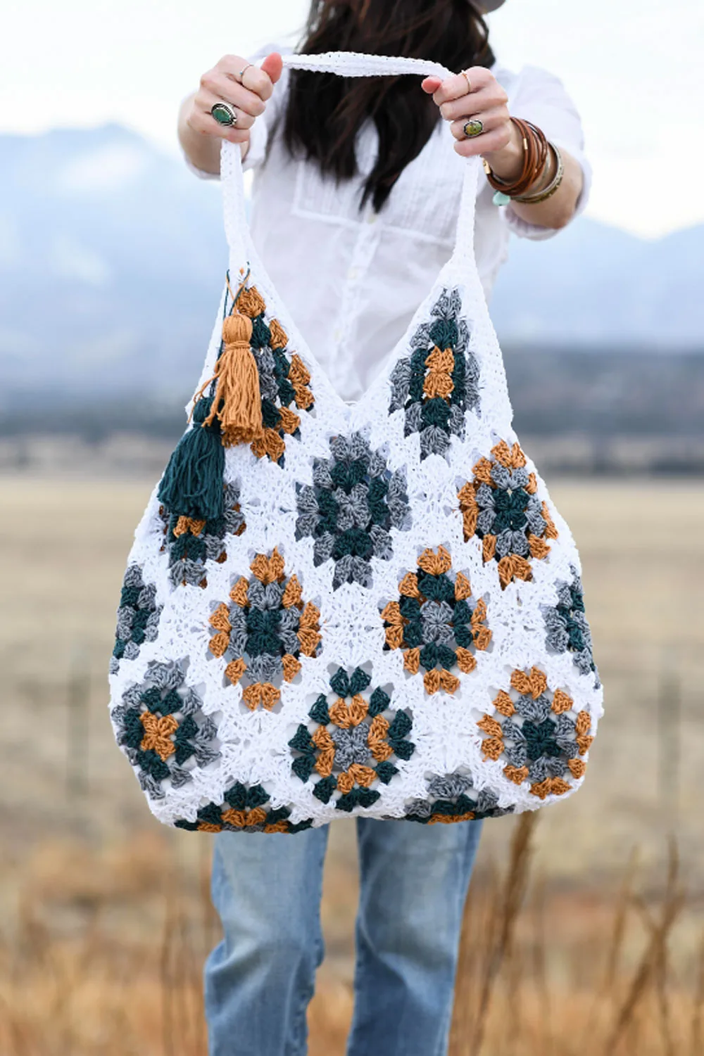 free crochet patterns magnolia tote bag
