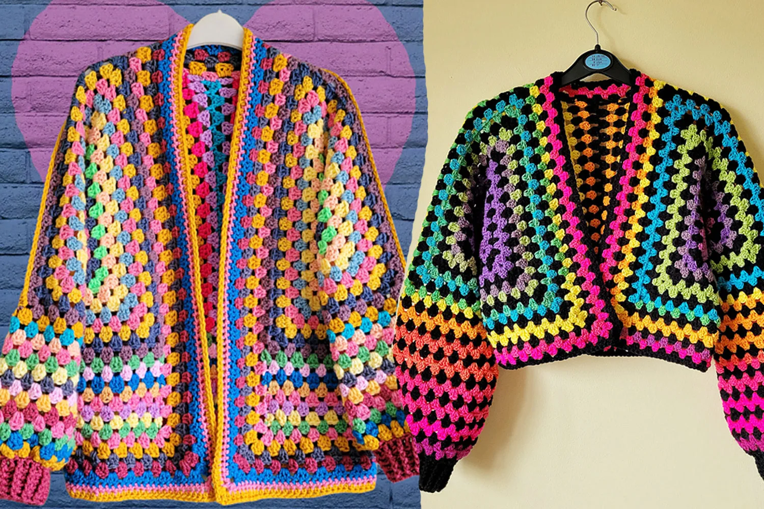 free crochet patterns granny sqaure cardigan