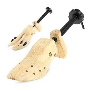 2 Pcs Wooden Adjustable Shoe Stretcher