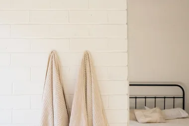 These luxury bath towels are quick drying so they won’t go mouldy in your bathroom
