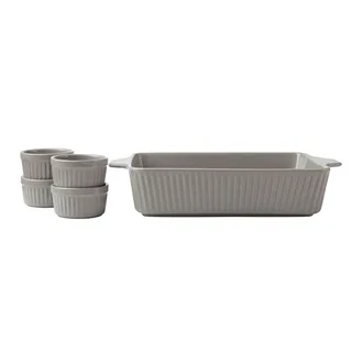 Maxwell & Williams Gift Boxed Radiance Bakeware Set 5 Piece in Grey