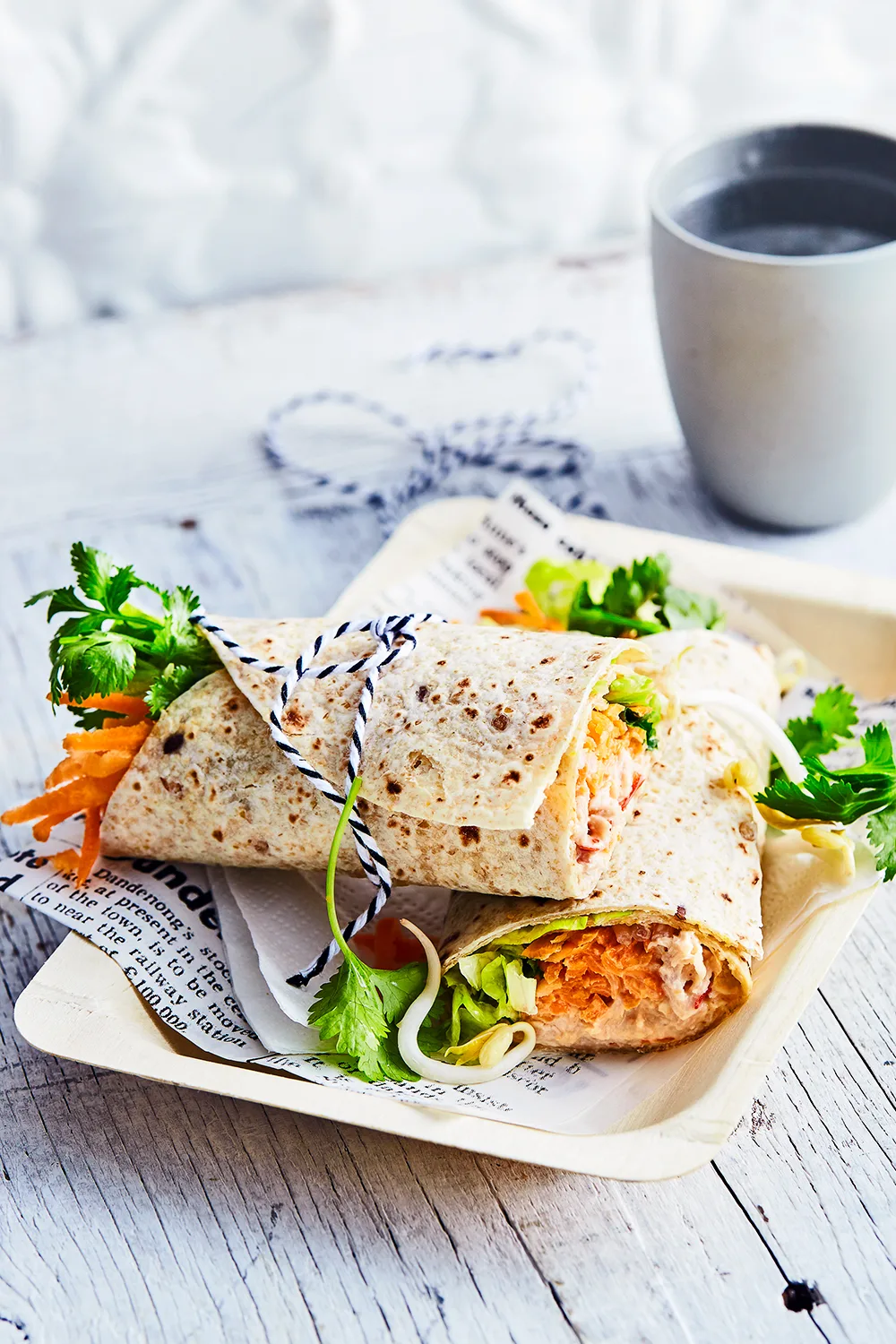 Tuna and sweet chilli wrap