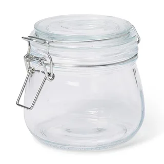 Brilliant Basics Glass Jar With Clip Lid 500ml