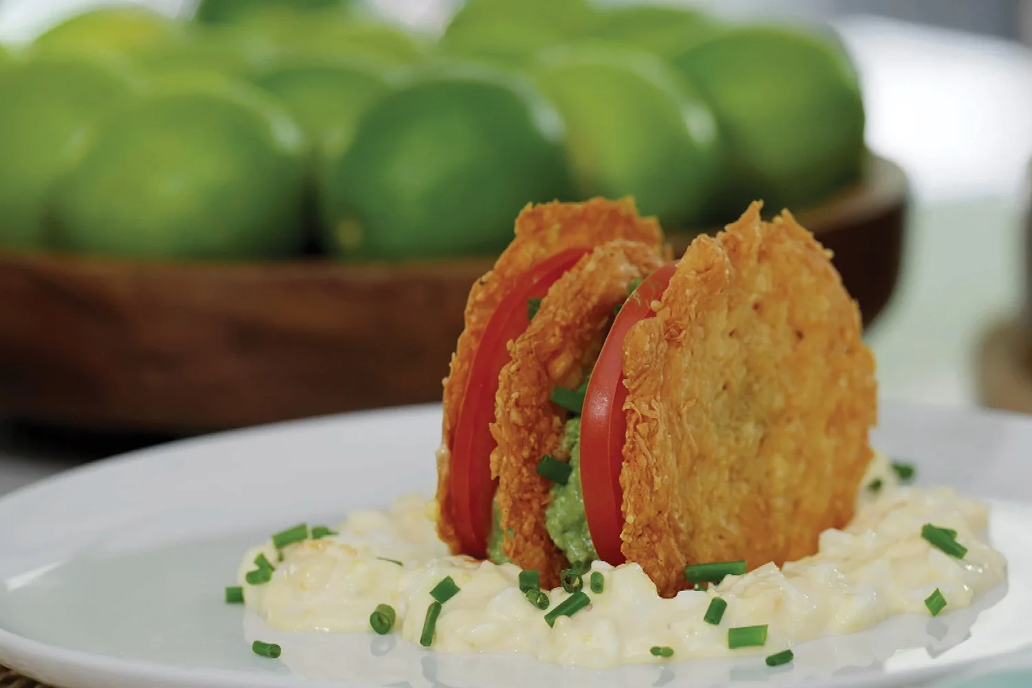 Double cheese avocado breakfast stack