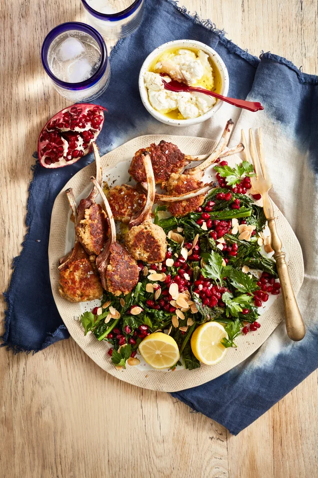 Parmesan crust lamb cutlets