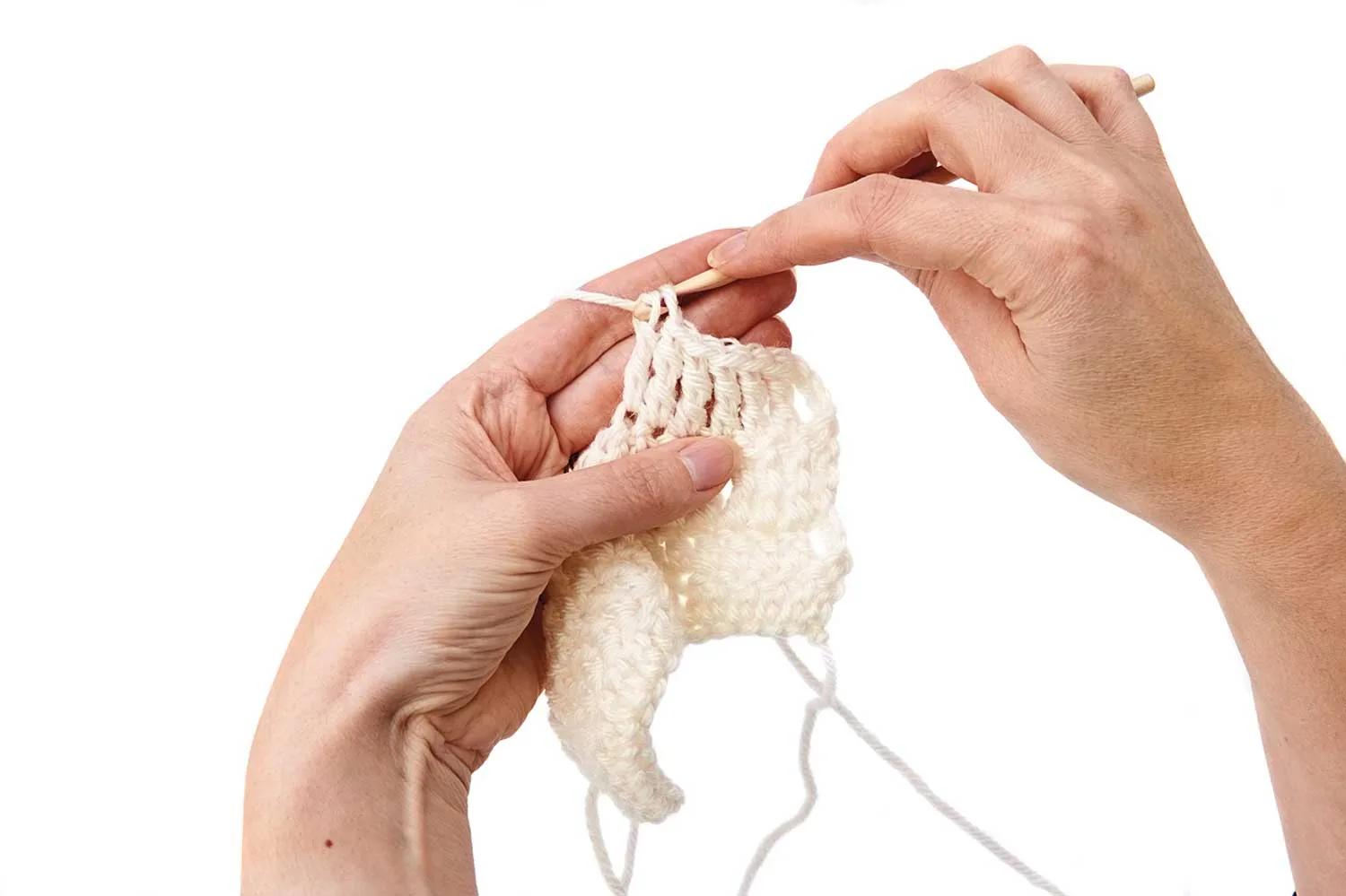 how to double treble crochet
