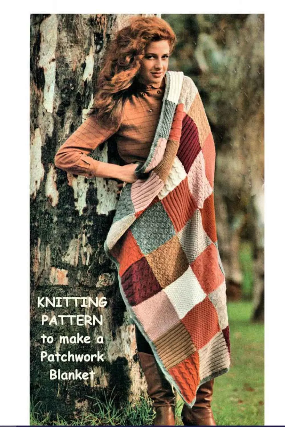 vintange knitting blanket pattern