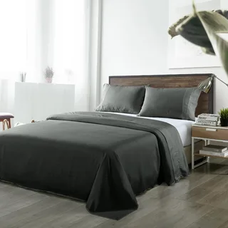 Royal Comfort Blended Bamboo Sheet Set Charcoal &ndash; King