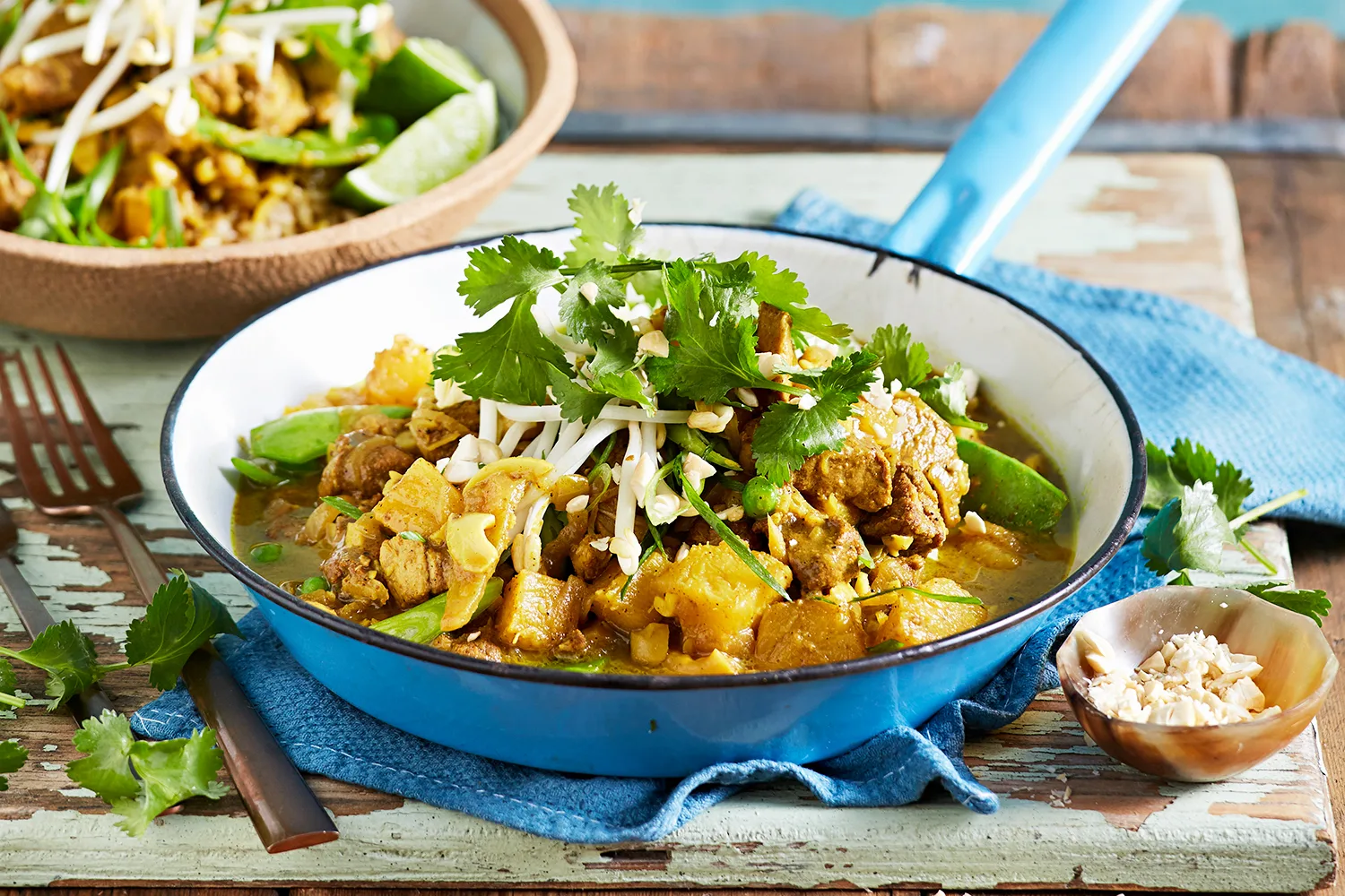 Pork and pineapple curry.