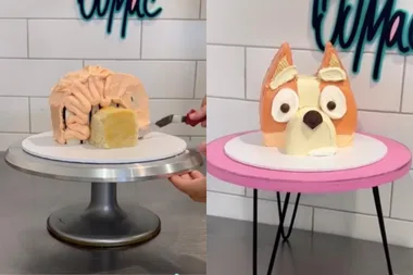 This super-easy Bingo cake hack uses a $6.50 Woolies mud cake