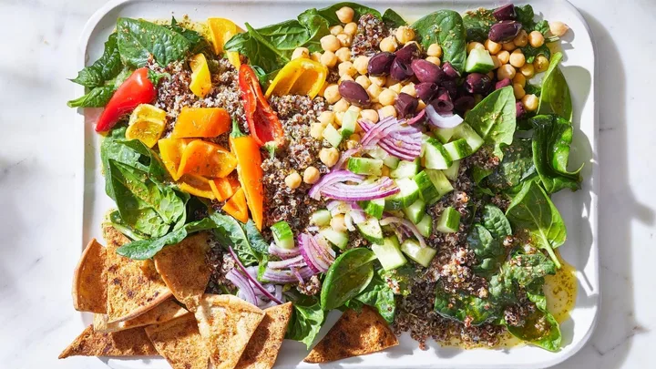 Greek-inspired quinoa salad.