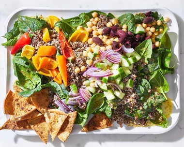 Greek-inspired quinoa salad.