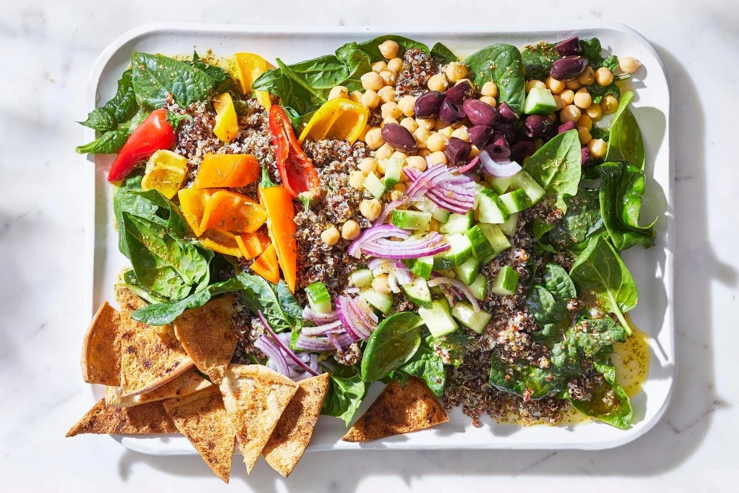 Greek-inspired quinoa salad.