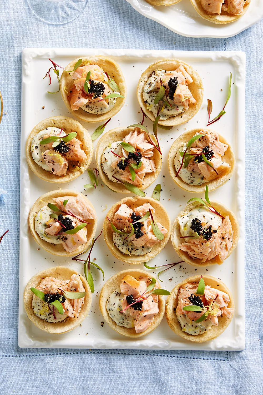 Salmon croustades