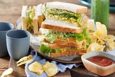Country egg sandwiches with a twist
