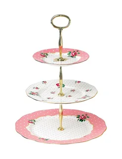 Royal Albert cheeky pink cake stand
