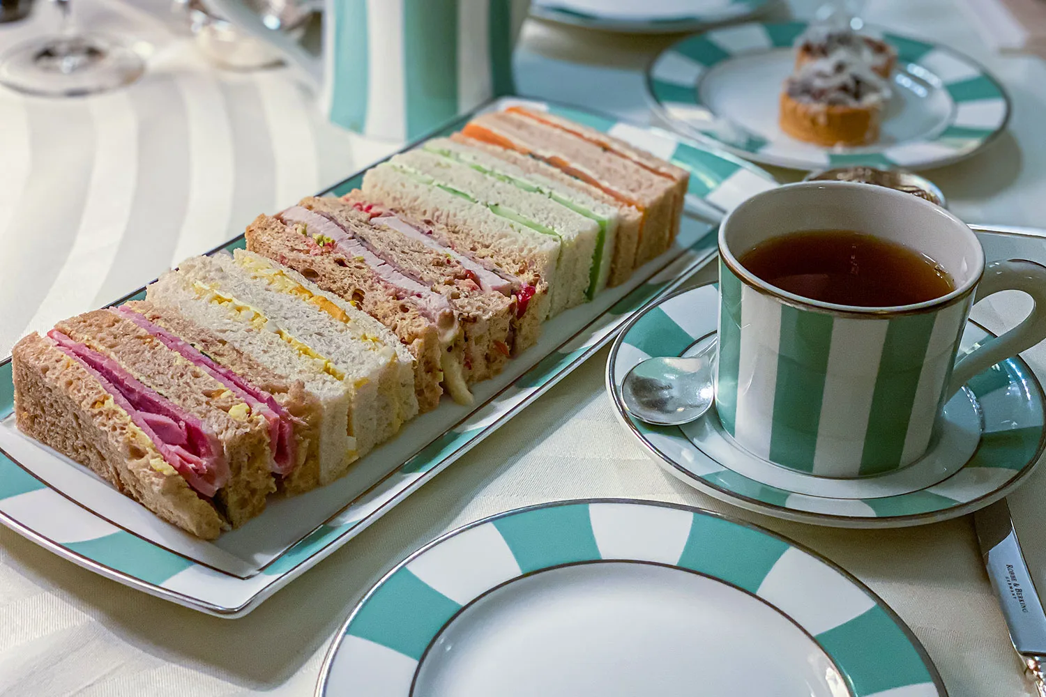 Claridges sandwiches at afternoon tea