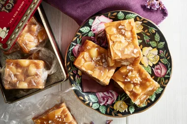 Salted macadamia and almond caramels