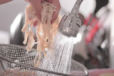 Should you rinse pasta after cooking?