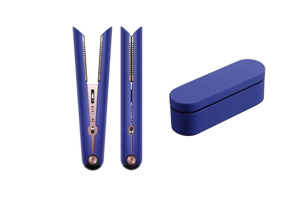 Dyson Corrale straightener in Vinca blue and Rosé, $699, Dyson