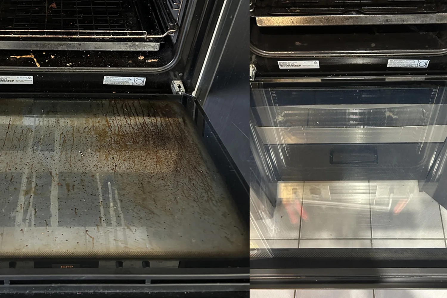 how to clean oven with koh before and after pictures