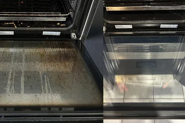 how to clean oven with koh before and after pictures