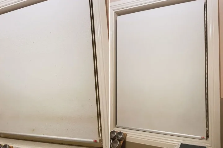 how to clean roller blinds
