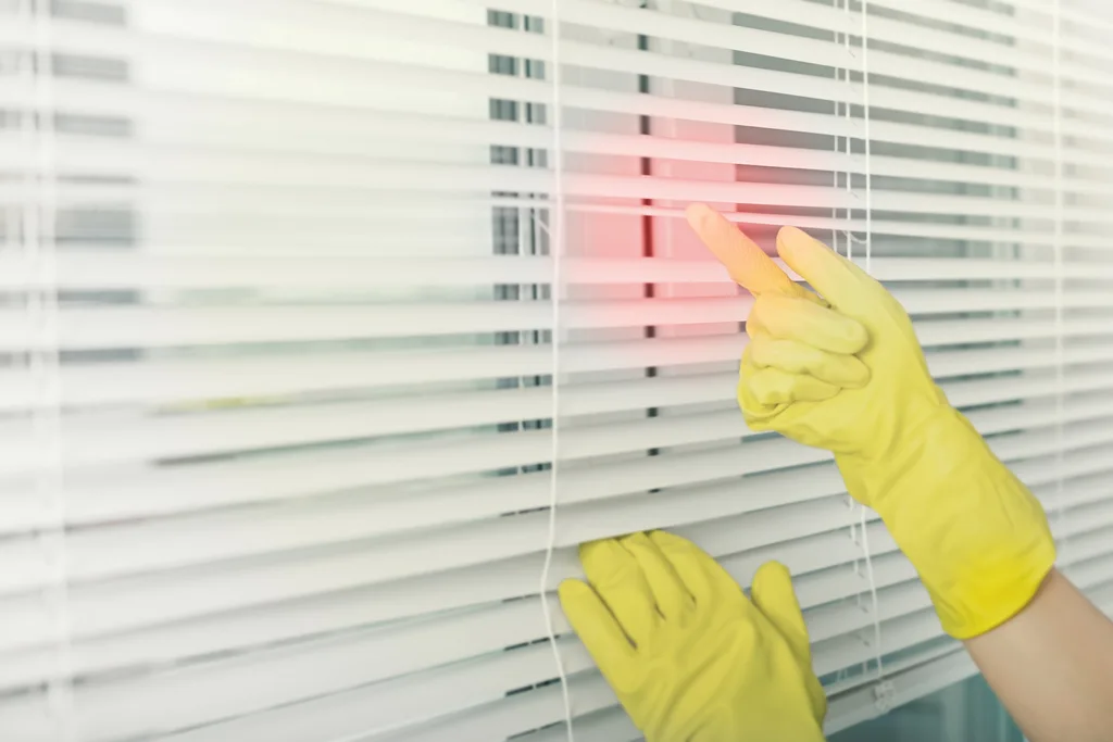 how to clean mould from blinds