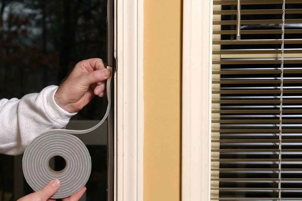 installing weather stripping to windows to stop a draught