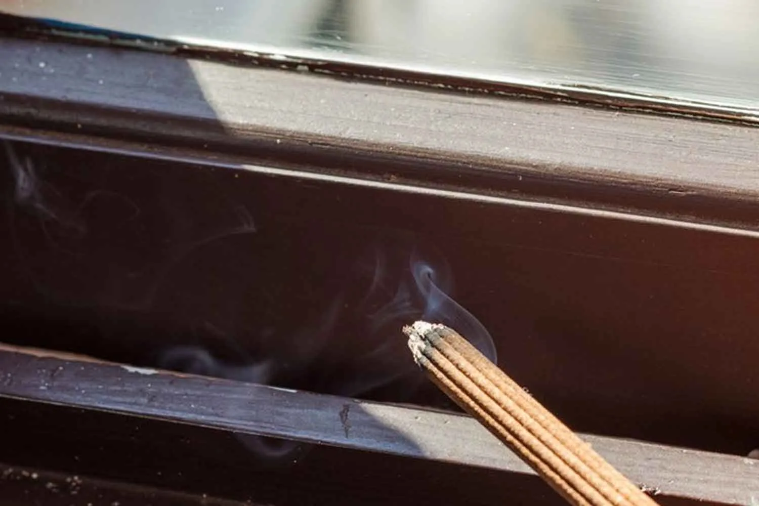 using incense to find a draught in your home