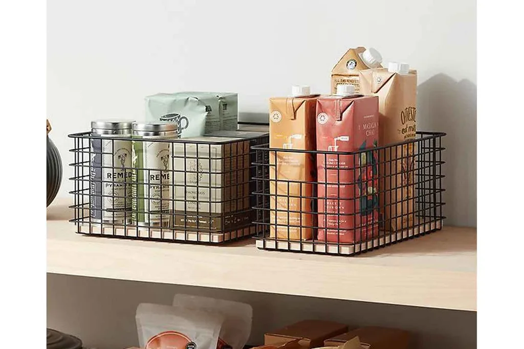 wire baskest for pantry storage