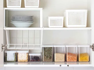 under shelf storage basket for pantry organisation ideas