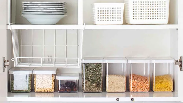 under shelf storage basket for pantry organisation ideas