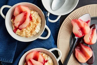 Creamy vanilla rice pudding