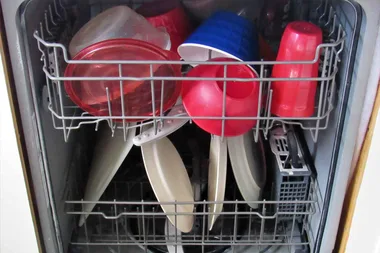 Genius hack stops containers moving around in your dishwasher