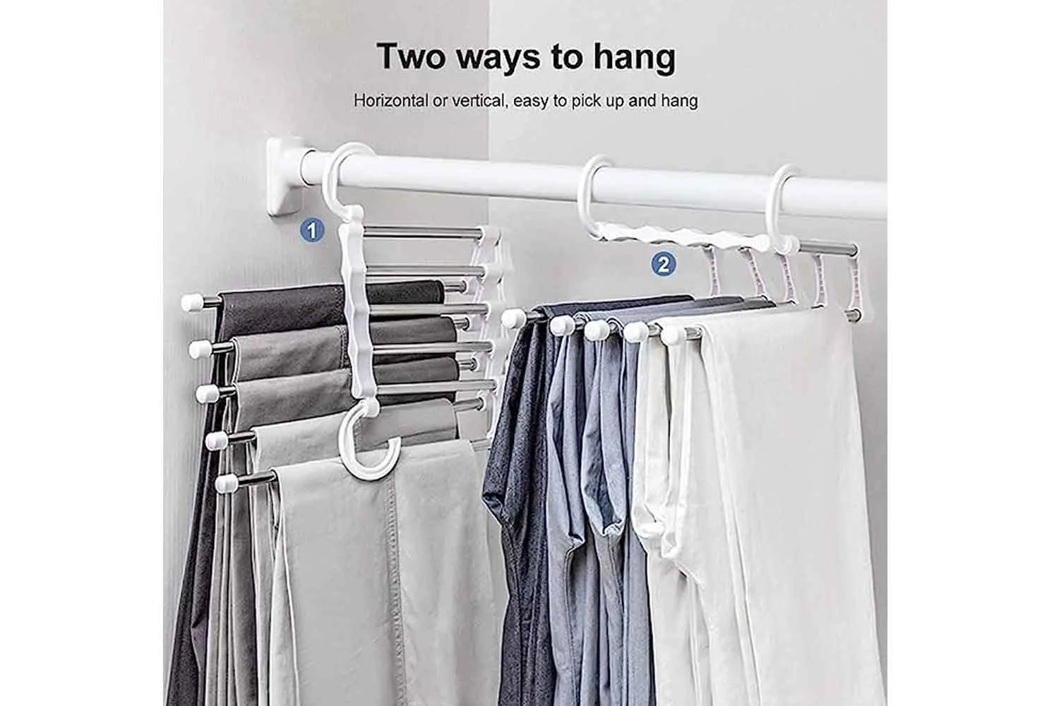 wardrobe storage pant hangers