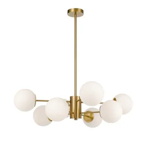 Telbix Marsten ES 8 Light Pendant Antique Gold