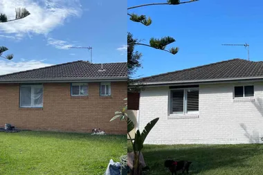 Before and after: ‘I limewashed my whole house for less than $50’