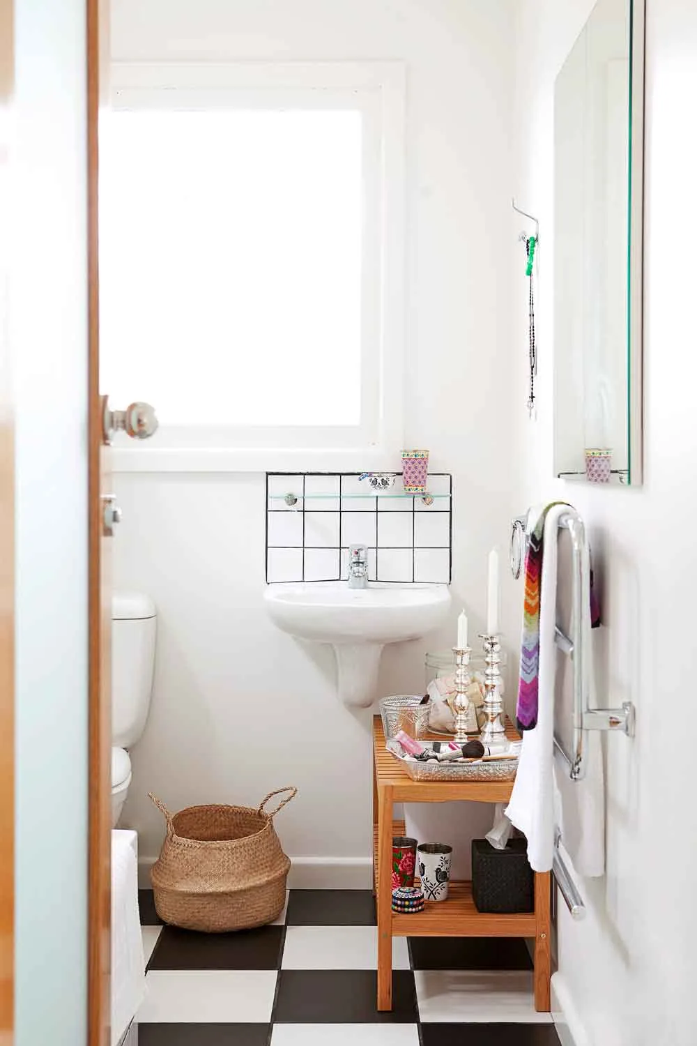 You can use a separate washing basket to store clothes that don't need washing yet.