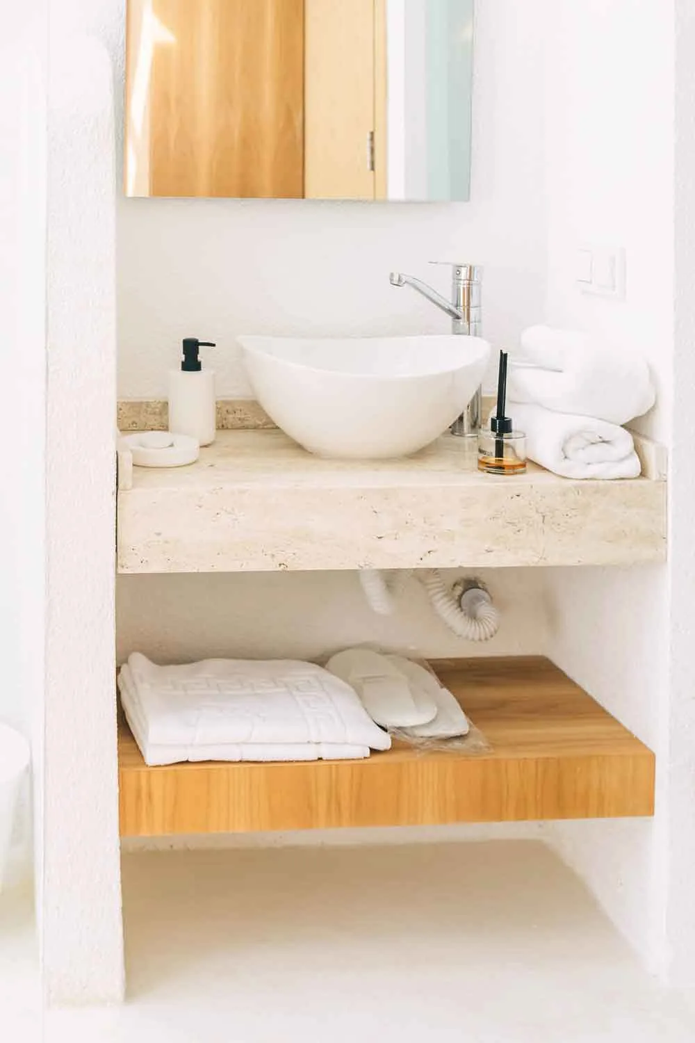 If you're at a hotel with refillable toiletries, check they are locked or secure before using them.