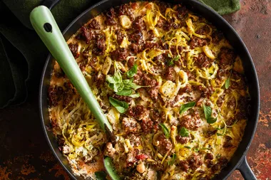Campfire cooking: Ed’s two-step beef and vegetable bake