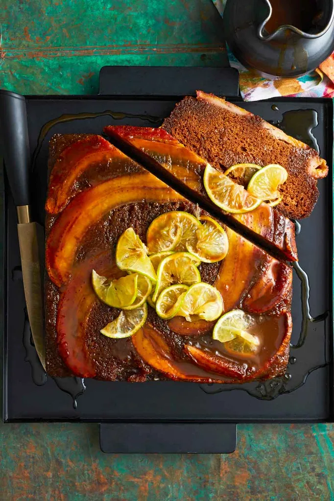 banana orange upside down cake