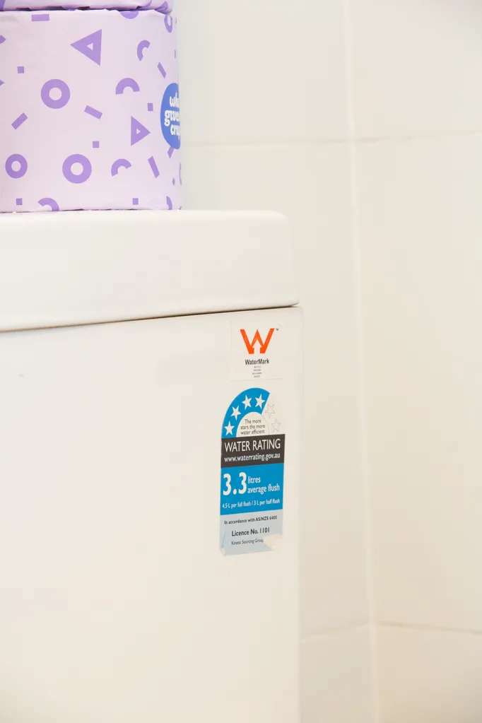 How to remove a label off a toilet