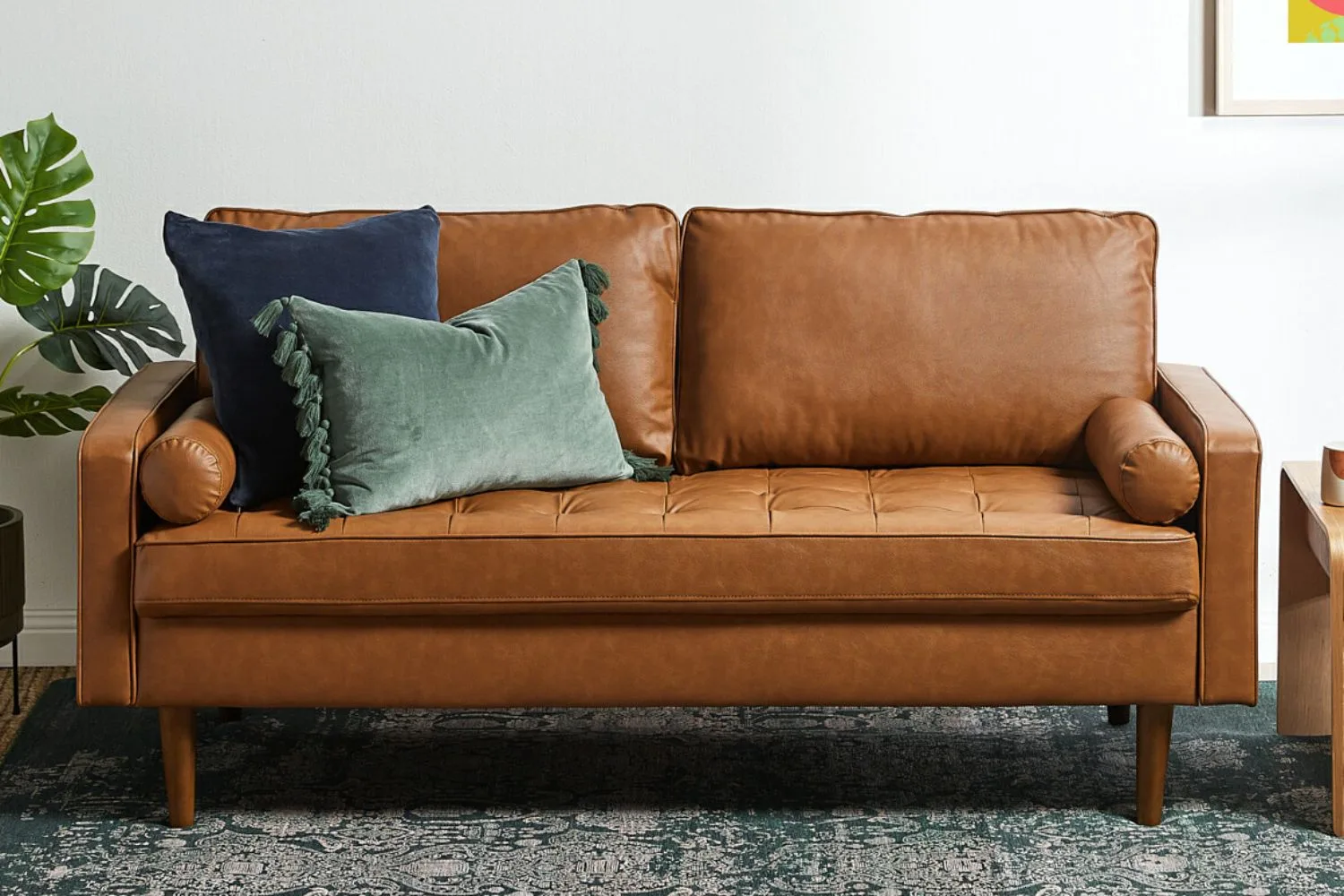 Loft 23 Tan Stockholm faux leather sofa