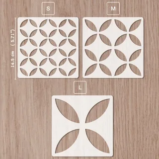 Easy To Clean Tile stencil 14.5x 14.5 cm