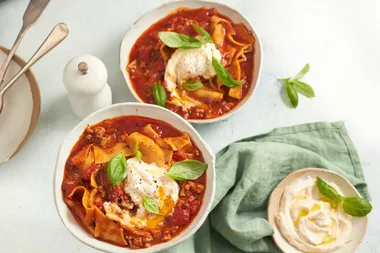 Lazy lasagne soup