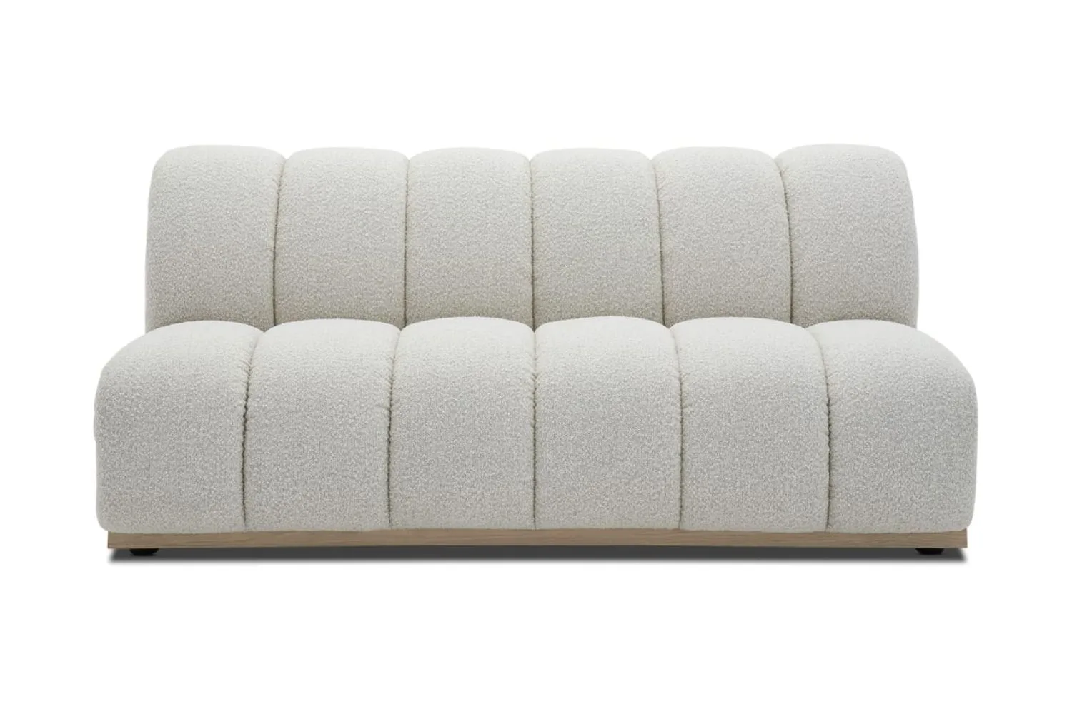 Marlow Performance Boucle armless 2-seater sofa